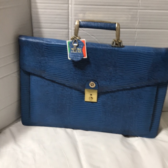 Roberto Roma snake embossed leather case. Made in Korea. Nwt - Picture 4 of 10